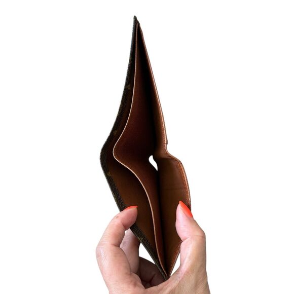 Authentic Louis Vuitton Men’s Monogram Bi-fold Compact Wallet With COA Vintage - Picture 5 of 8